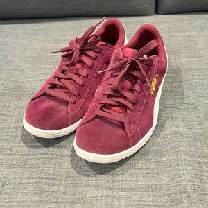 PUMA Ladies Vicky Suede Shoes 10, Purple